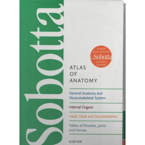 زوبوتا  SOBOTTA ATLAS ANATOMY 3 VOL